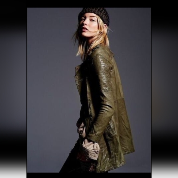 Doma x Free People Full Extension Leather Moto Jacket - Picture 2 of 16